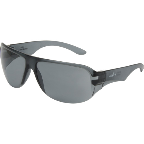 Lunettes de s&eacute;curit&eacute; s&eacute;rie Z2800, Lentille Grise/fum&eacute;e, Anti-&eacute;gratignures, ANSI Z87+/R&eacute;pond ou surpasse la norme CSA Z94.3 Quali-T-Solutions