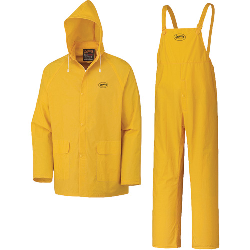 577 3-Piece Rain Suit, Polyester/PVC, 5X-Large, Yellow Quali-T-Solutions