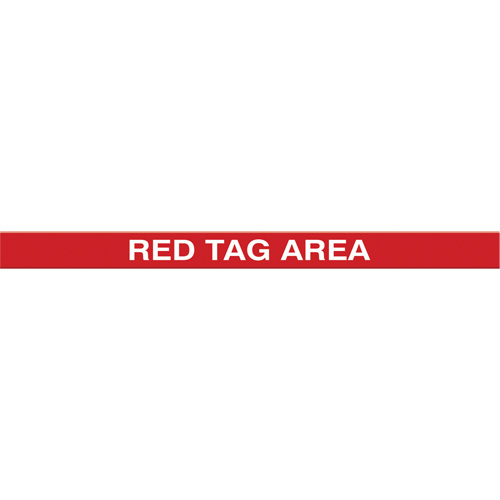 Marqueur robuste pour le sol Tough-Mark, Rectangle, 48" lo x 3" la, Rouge, Poly&eacute;thyl&egrave;ne Quali-T-Solutions