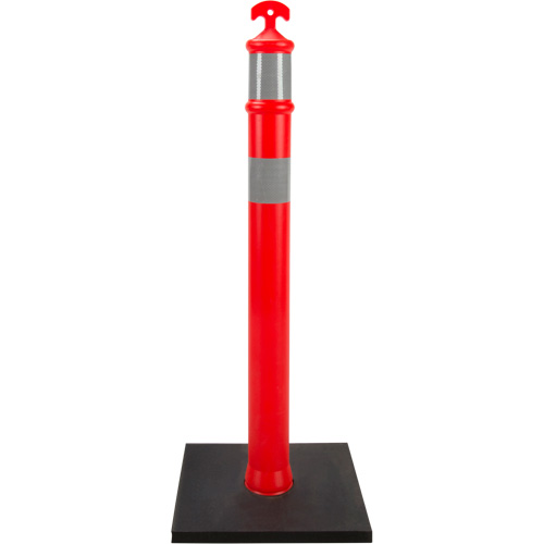 High-Visibility Delineator Post, 42" H, Orange Quali-T-Solutions