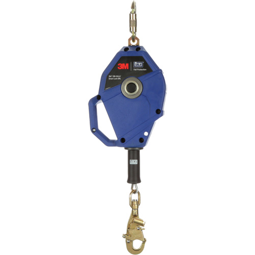 Cordage de s&eacute;curit&eacute; autor&eacute;tractable avec verrouillage intelligent, 20', Acier galvanis&eacute;, Pivotant Quali-T-Solutions