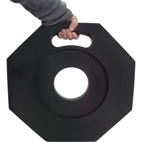 Base en caoutchouc pour poteaux d&eacute;lin&eacute;ateurs de qualit&eacute; sup&eacute;rieure, 12 lb Quali-T-Solutions