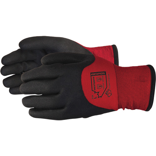 Gants enduits Dexterity, Petit, R&ecirc;vetement PVC, Calibre 15, Enveloppe en Acrylique Quali-T-Solutions