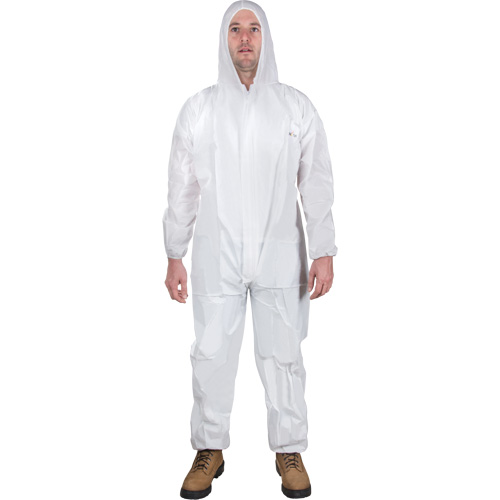 Combinaison &agrave; capuchon, 4T-Grand, Blanc, SMS Quali-T-Solutions