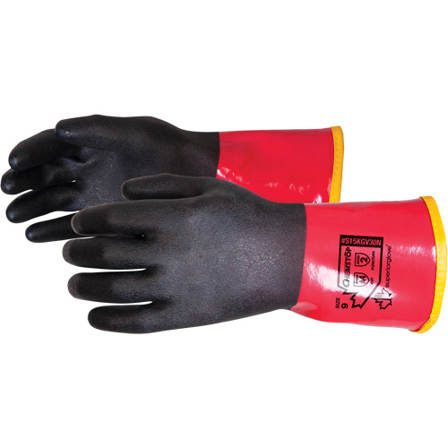 Gants extr&ecirc;mement confortables ChemStop, Taille 7, 12" lo, Nitrile/PVC, 30 mils Quali-T-Solutions