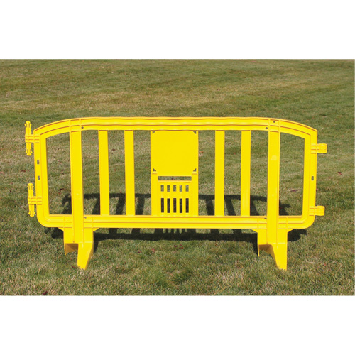 Barricade Movit, Emboîtables, 78" lo x 39" h, Jaune Quali-T-Solutions