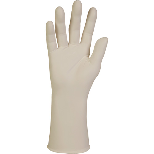 Gants d'examen XTRA-PFE, Grand, Latex, 10 mils, Sans poudre, Blanc, Classe 2 Quali-T-Solutions