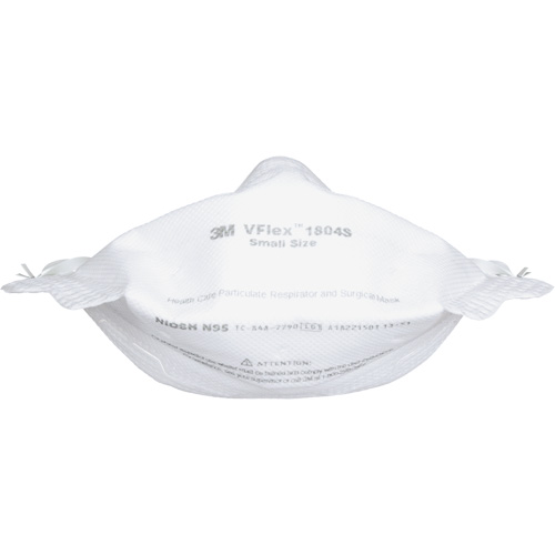 Respirateur et masque chirurgical VFlex contre les particules en sant&eacute;, N95, Certifi&eacute; NIOSH, Petit Quali-T-Solutions