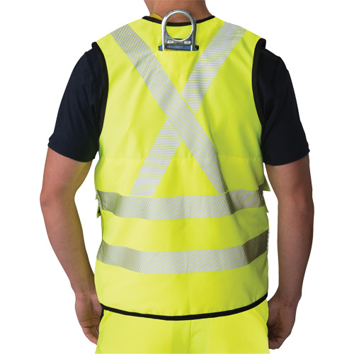 Ripstop Surveyor's Vest, High Visibility Lime-Yellow, Small, Polyester Quali-T-Solutions