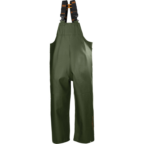 Gale Rain Bib Pants, Large, Polyester, Green Quali-T-Solutions