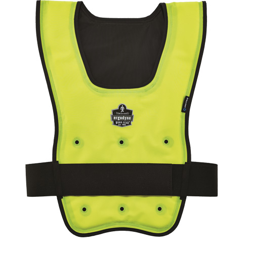 Veste refroidissante &agrave; &eacute;vaporation s&egrave;che &eacute;conomique Chill-Its 6687, Grand/T-Grand, Jaune lime haute visibilit&eacute; Quali-T-Solutions