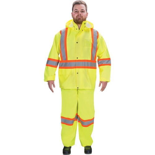 V&ecirc;tements imperm&eacute;ables RZ1000, Polyester, Petit, Jaune lime haute visibilit&eacute; Quali-T-Solutions