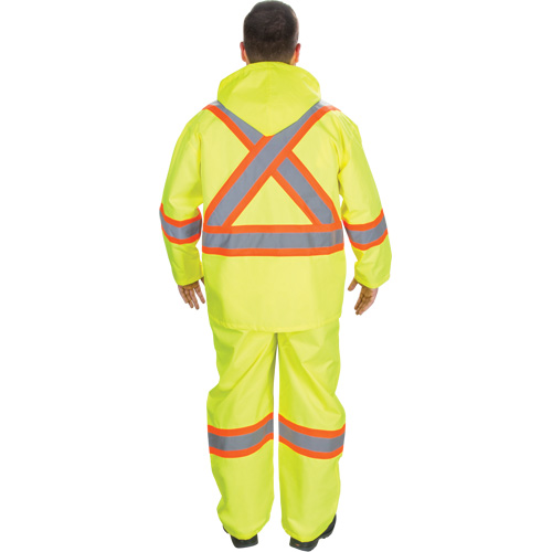 V&ecirc;tements imperm&eacute;ables RZ1000, Polyester, Petit, Jaune lime haute visibilit&eacute; Quali-T-Solutions