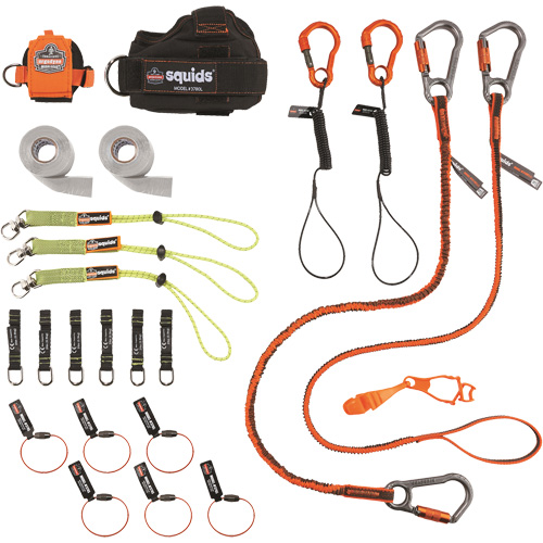 Trousse de longes de fixation d'outils pour charpentier et ouvrier 3183 Squids Quali-T-Solutions