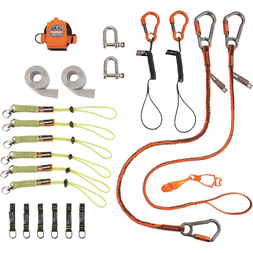 Trousse de longes de fixation d'outils pour monteurs d'&eacute;chafaudages 3187 Squids Quali-T-Solutions