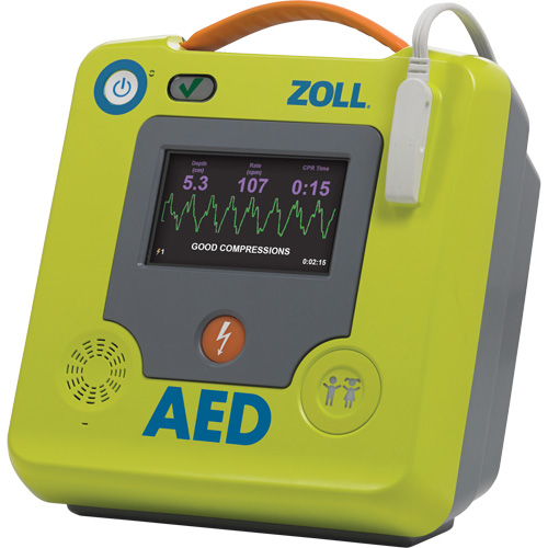 D&eacute;fibrillateur AED 3 BLS pour secouristes professionnels, Semi-automatique, Français, Classe 4 Quali-T-Solutions