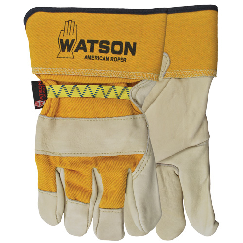 American Roper Gloves, Large, Grain Cowhide Palm, Cotton Inner Lining Quali-T-Solutions