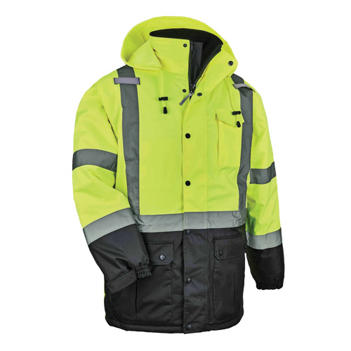 GloWear&reg; 8384 Type R Thermal Parka, High Visibility Lime-Yellow, Large Quali-T-Solutions