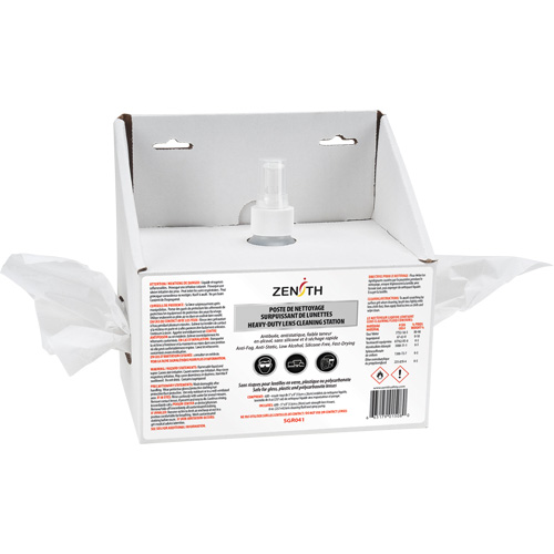 Disposable Premium Lens Cleaning Station, Cardboard, 8" L x 4" D x 8" H Quali-T-Solutions