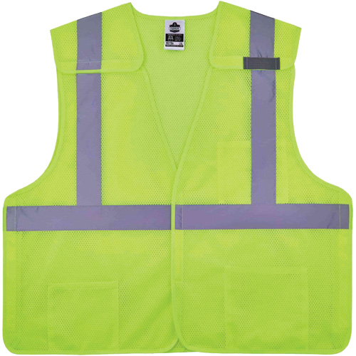 GloWear 8217BA Breakaway Mesh Safety Vest, High Visibility Lime-Yellow, Medium/Small, Polyester Quali-T-Solutions