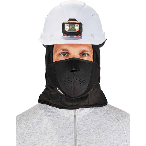 N-Ferno&reg; 3-Layer Winter Hard Hat Liner with Mouthpiece, Fleece Lining, One Size, Black Quali-T-Solutions