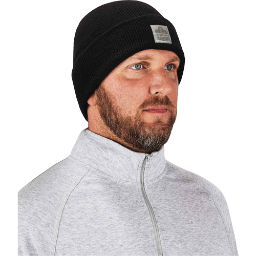 Bonnet en tricot c&ocirc;tel&eacute; N-Ferno, Taille unique, Noir Quali-T-Solutions
