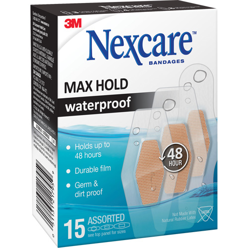 Pansements imperm&eacute;ables &agrave; tenue maximale Nexcare, Assorti, Plastique, St&eacute;rile Quali-T-Solutions