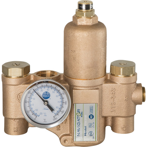 Robinet mitigeur thermostatique pour luminaires durgence Navigator EFX20, 30 gal./min Quali-T-Solutions
