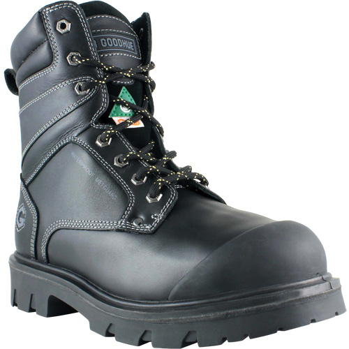 Bottes de travail Boomerang, Cuir, Embout Acier, Taille 7, Imperm&eacute;able Quali-T-Solutions