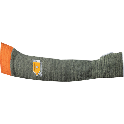 Contender Cut-Resistant Composite-Knit Sleeve, Aramid, 22", ASTM ANSI Level A4, Grey Quali-T-Solutions