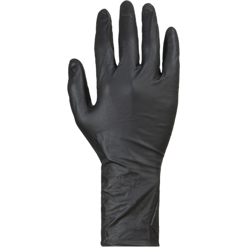 Gants jetables KeepKleen, Moyen, Nitrile, 8 mils, Sans poudre, Noir Quali-T-Solutions