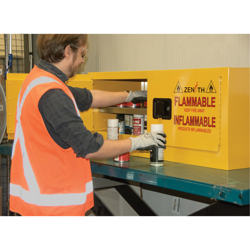 Armoire pour produits inflammables, 12 gal., 2 Porte(s), 43" La x 18" h x 18" p Quali-T-Solutions