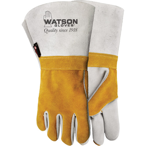 Gants de soudeur Wopper, Cuir de vache refendu, Taille 10 Quali-T-Solutions