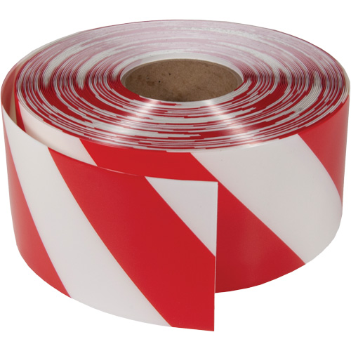 ArmorStripe&reg; Ultra Durable Floor Tape, 4" x 100', PVC, Red and White Quali-T-Solutions