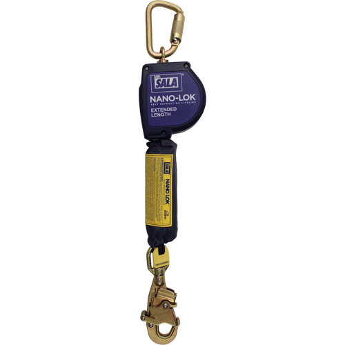 Cordage de s&eacute;curit&eacute; autor&eacute;tractable allong&eacute; Nano-Lok, 10', Dyneema, Pivotant Quali-T-Solutions