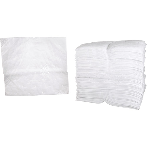 Petroleum Sorbent Pads, Oil Only, 19" x 17", 38.7 gal. Absorbancy Quali-T-Solutions