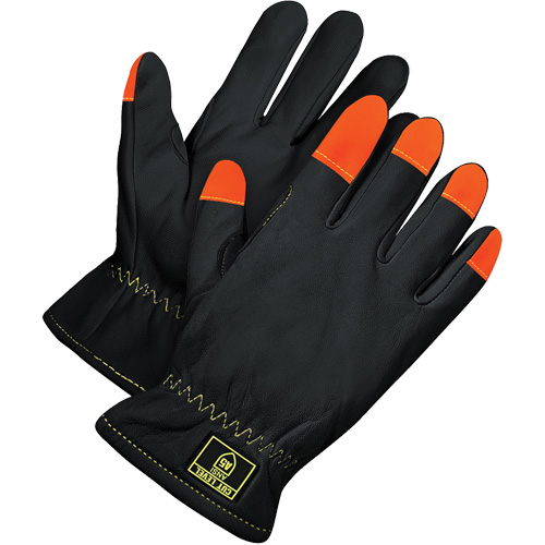 Gants de conducteur Deny, 3T-Grand, Paume en Cuir fleur de ch&egrave;vre Quali-T-Solutions