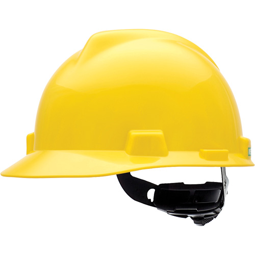 V-Gard Slotted Hard Hat, Meets CSA Type 1, Ratchet Suspension, Non-Vented Quali-T-Solutions