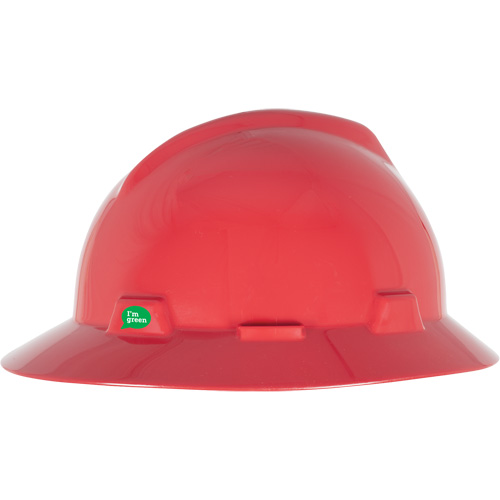 V-Gard&reg; GREEN Slotted Full Brim Hard Hat, Meets CSA Type 1, Ratchet Suspension Quali-T-Solutions