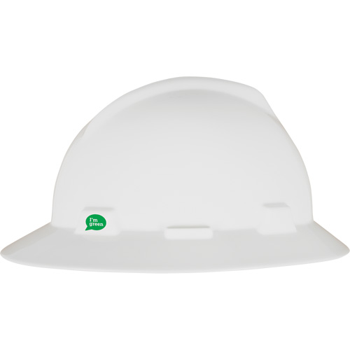 V-Gard&reg; GREEN Slotted Full Brim Hard Hat, Meets CSA Type 1, Ratchet Suspension Quali-T-Solutions