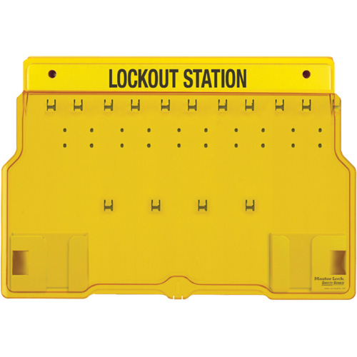 Trilingual Covered Lock Station, None Padlocks, 10 Padlock Capacity, Padlocks Not Included Quali-T-Solutions