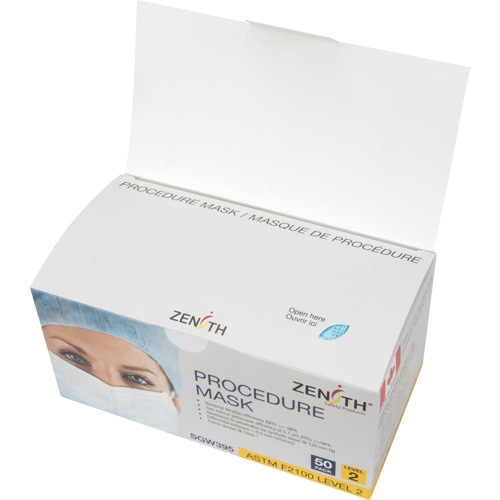 Masques d'intervention jetables, ASTM F2100 Niveau 2, Classe 1 Quali-T-Solutions