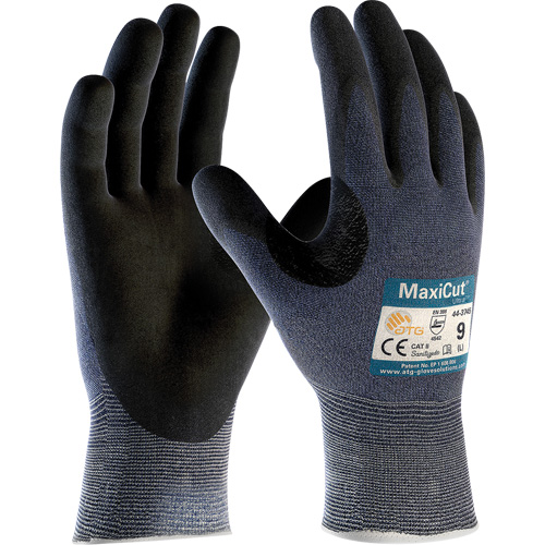 ATG MaxiCut&reg; Ultra Cut Resistant Gloves, Size X-Large, 15 Gauge, Foam Nitrile Coated, HPPE Shell, ASTM ANSI Level A3/EN 388 Level 5/EN 388 Level C Quali-T-Solutions