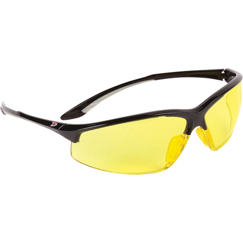 Dynamic Hummingbird Semi-Rimless Safety Glasses, Amber Lens, Anti-Fog, ANSI Z87+/Meets/Exceeds CSA Z94.3 Quali-T-Solutions