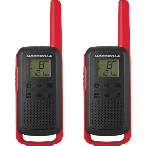 Radios bidirectionnelles Talkabout, Bande FRS, 22 canaux, Port&eacute;e 32 km Quali-T-Solutions