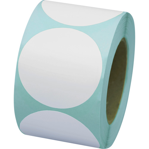 Coloured Marking Dots, Circle, 3" L x 3" W, White, Vinyl Quali-T-Solutions