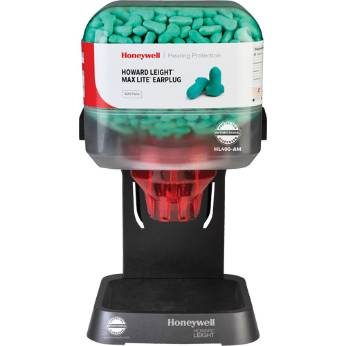 Distributeur de bouchons doreille pr&eacute;rempli Howard Leight Quali-T-Solutions