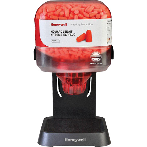 Distributeur de bouchons doreille pr&eacute;rempli Howard Leight Quali-T-Solutions