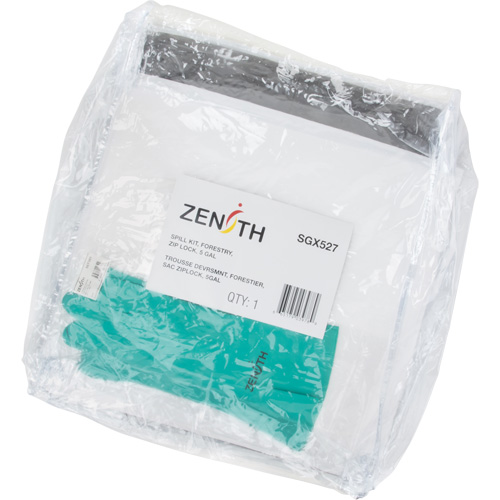 Trousse d'&eacute;quipement de lutte contre les d&eacute;versements, Huile seulement/Universel, Sac, Absorbance de 5 gal. US Quali-T-Solutions