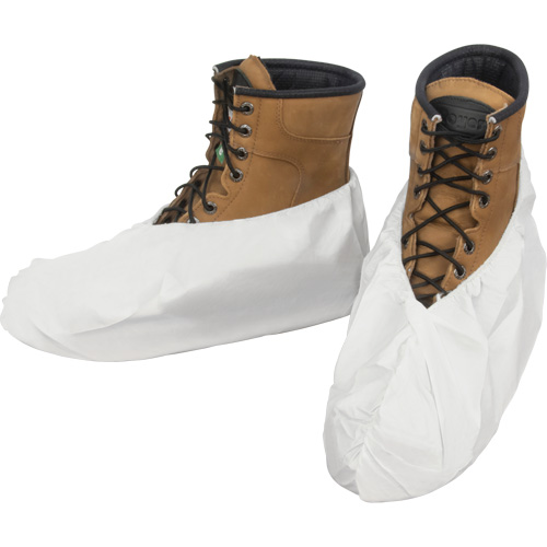 Shoe Covers, One Size, Microporous, White Quali-T-Solutions